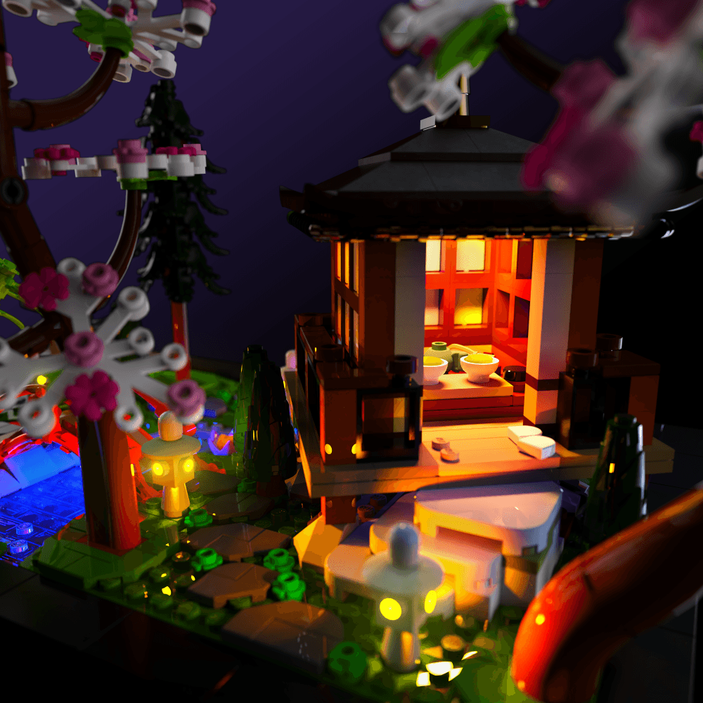 Puzzloria™ | Light Kit for LEGO® Tranquil Garden - Puzzloria