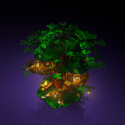 Puzzloria™ | Light Kit for LEGO® Tree House - Puzzloria