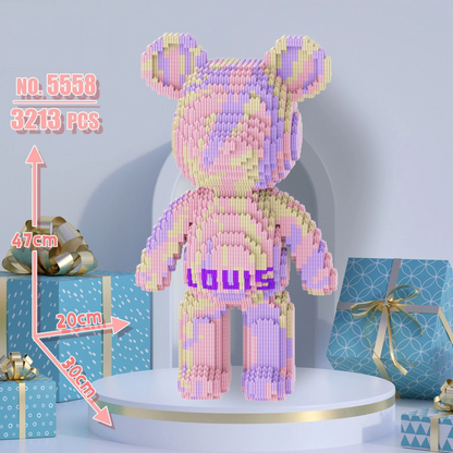 bear figure micro brick set room decor display sculpture compatible with collector shelves gift boxed – 5542, 5541, 5536, 5537, 5538, 5539, 5540, 5543, 5544, 5554, 5546, 5545, 5547, 5548, 5549, 5550, 5551, 5552, 5553, 5555, 5556, 5557, 5558