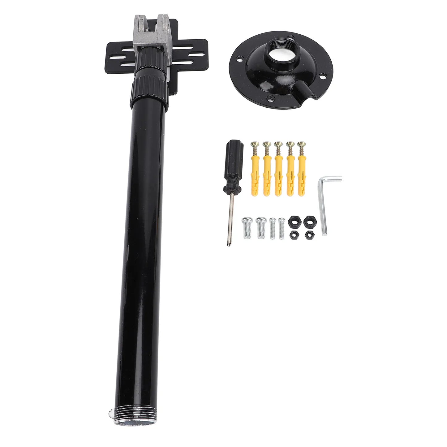 3d hologram fan mounting kit with base flange screws expansion sleeves and hex wrench full ceiling installation hardware