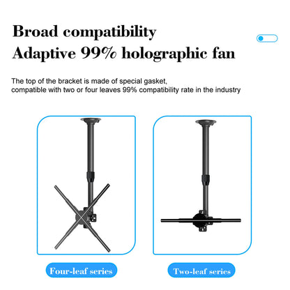 hologram fan stand compatible with 2 blade and 4 blade holographic fans 32 to 100 cm mount for advertising machine