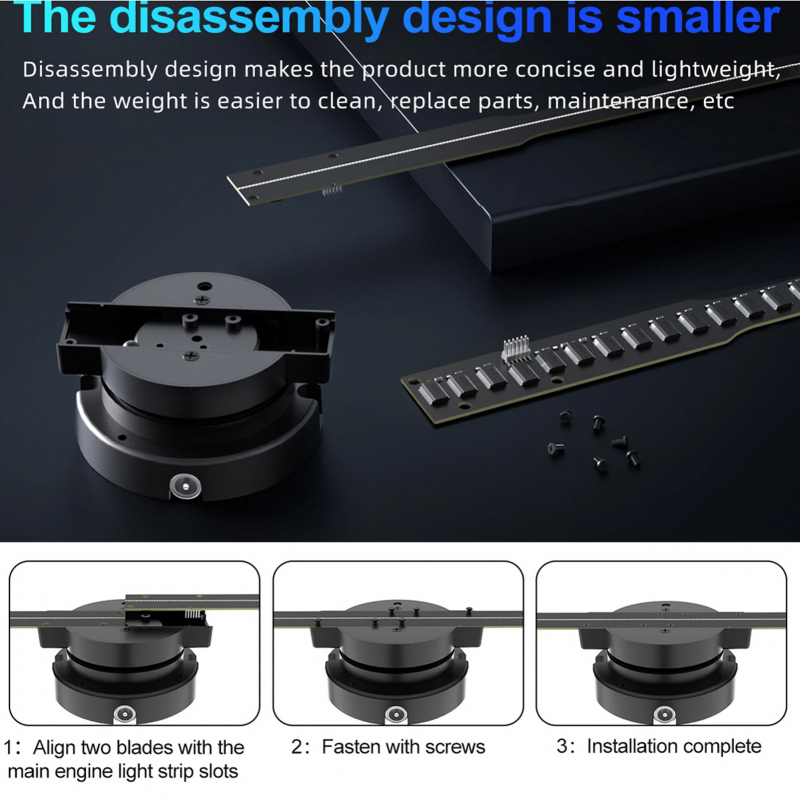 3D holographic fan WiFi LED projector displaying floating borderless holographic images for business advertising and retail displays