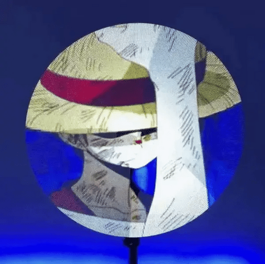 3D holographic fan WiFi LED projector displaying floating borderless holographic images for business advertising and retail displays