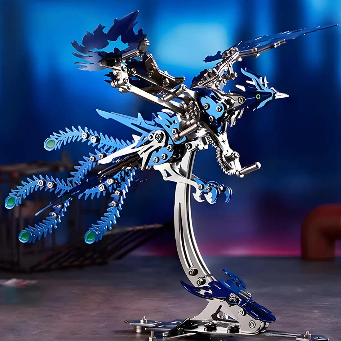 Puzzloria | Phoenix Rising 3D Mechanical Stainless Steel Bionic Assembly Kit
