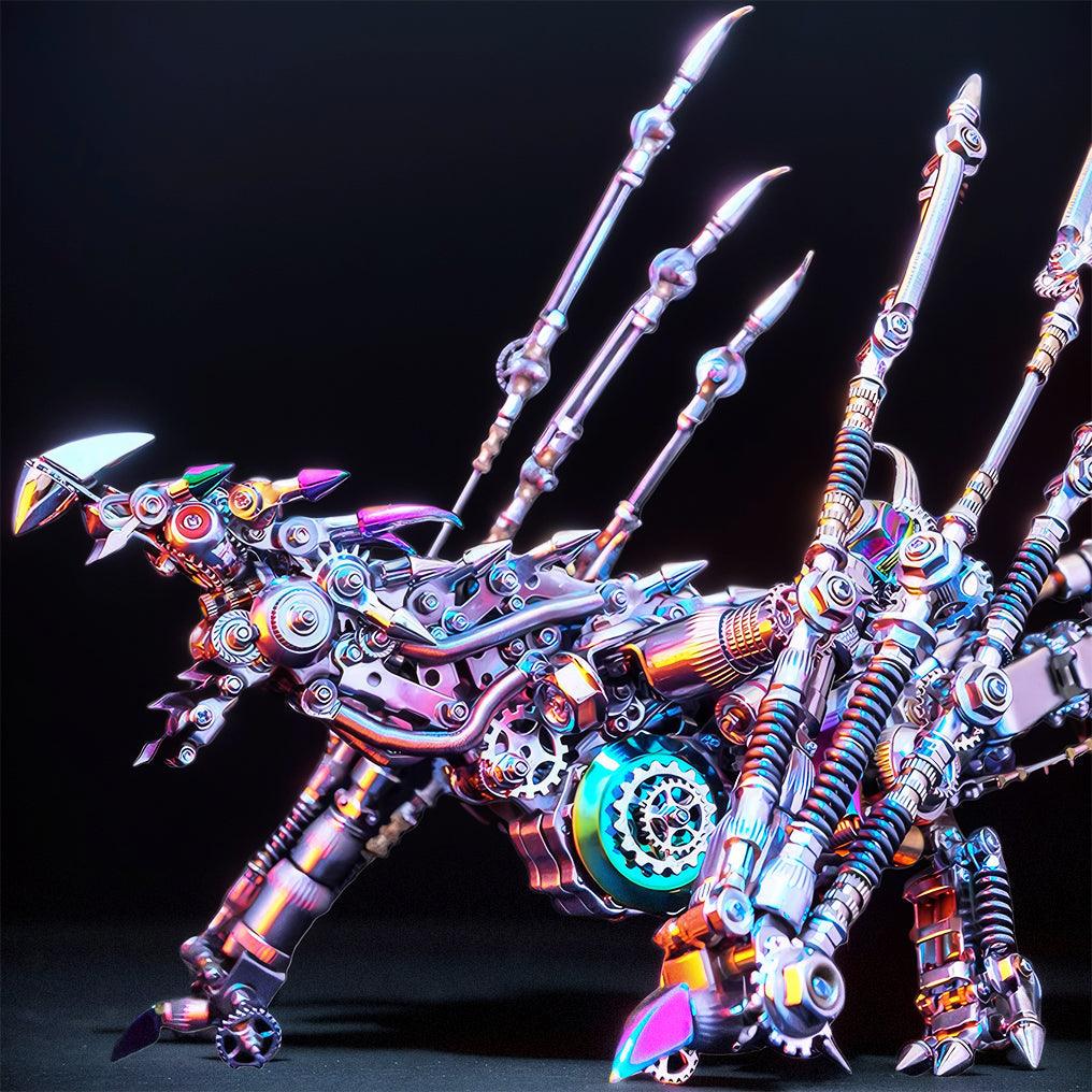 screw assembly metal dragon kit no glue 32 cm display model engineering hobbyist gift adult model builder