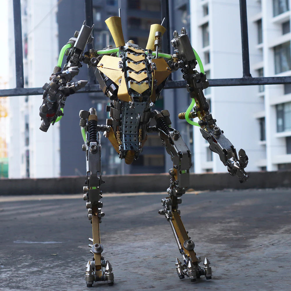 Puzzloria™ | DIY XIA-A Metal Future Mech Model with Articulated Joints & Lights