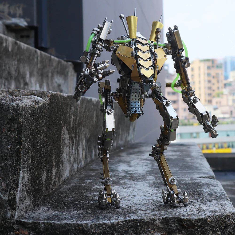 Puzzloria | DIY XIA-A Metal Future Mech Model with Articulated Joints & Lights