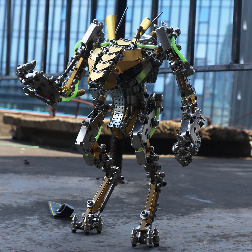 Puzzloria | DIY XIA-A Metal Future Mech Model with Articulated Joints & Lights
