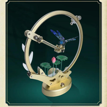 mechanical dragonfly metal model kit moving wings desk display for model builders collectible model, Dragonfly