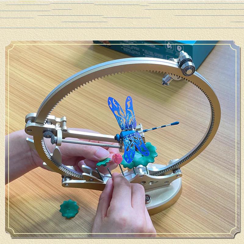 3d metal mechanical model kit dragonfly moving display gift for adults and teens collectible model, Dragonfly