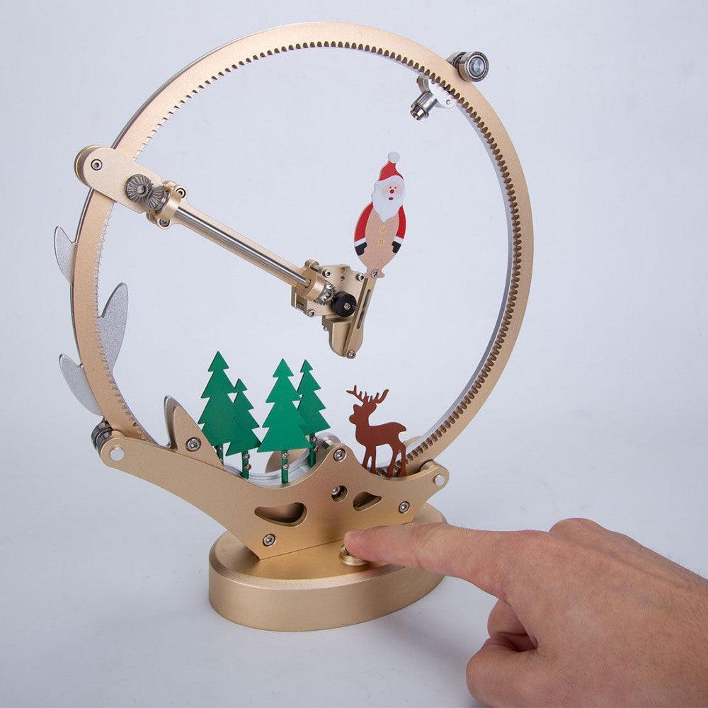 santa claus metal model kit swaying motion display christmas collectible for a shelf hobby project, Santa Claus