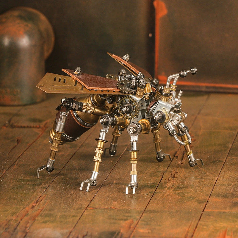 Puzzloria™ | DIY 3D Metal Mechanical Puzzle Model Kit Termite with Holder