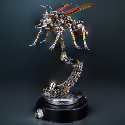 Puzzloria™ | DIY 3D Metal Mechanical Puzzle Model Kit Termite with Holder - Puzzloria