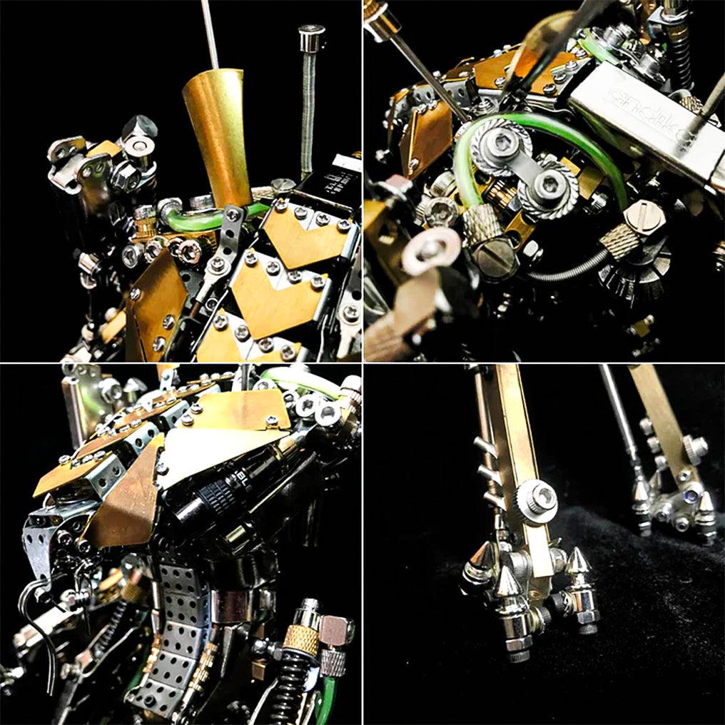 Puzzloria™ | DIY XIA-A Metal Future Mech Model with Articulated Joints & Lights - Puzzloria