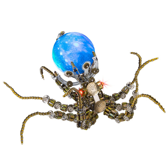 Puzzloria | Galactic Kraken 3D Metal Steampunk Puzzle