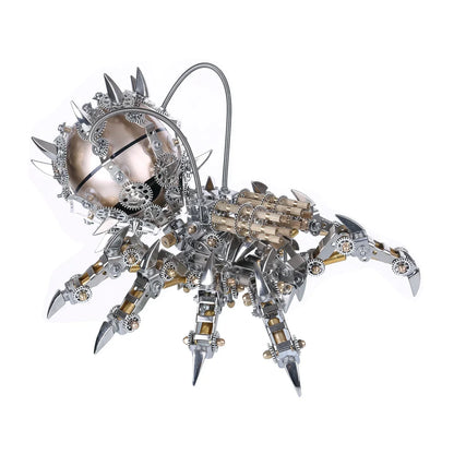 assembled metal tarantula with spherical speaker head, 3d puzzle model kit for shelf and desk display Tarantula