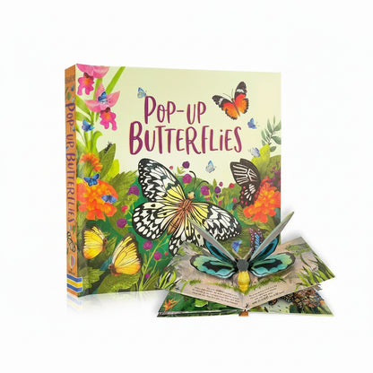 3D pop-up butterfly book for kids ages 3 to 6 with hardcover insect pop-up scenes for preschool bedtime reading birthday gift – Butterflies