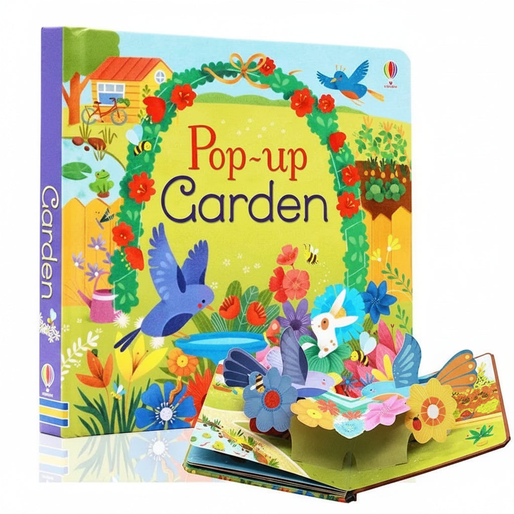3D pop-up garden book for kids ages 3 to 6 with hardcover bird and flower scenes for preschool bedtime reading birthday gift – Garden
