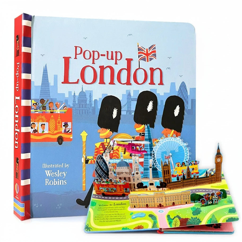 3D pop-up London book for kids ages 3 to 6 with hardcover Big Ben and Tower Bridge scenes for preschool bedtime reading – London