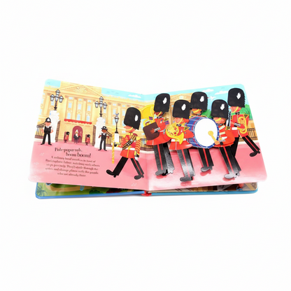 3D pop-up London landmarks scene from kids hardcover storybook with Tower Bridge and Big Ben pop-ups for ages 3 to 6 – Dinosaurs, Nature, Butterflies, Cinderella, Garden, Jungle, Sleeping Beauty, Seasons, Snow White, Three Little Pigs, Animals, Space, Christmas, London