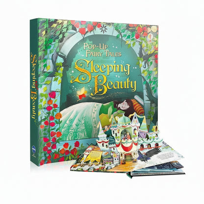 pop-up Sleeping Beauty book for kids ages 3 to 6 with hardcover fairy-tale castle scenes for preschool bedtime reading – Sleeping Beauty
