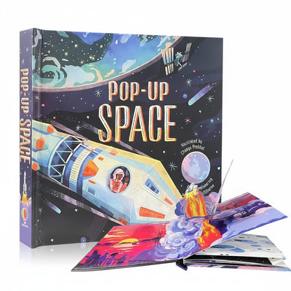 pop-up space book for kids ages 3 to 6 with hardcover astronaut and rocket pop-up scenes for preschool bedtime reading – Space