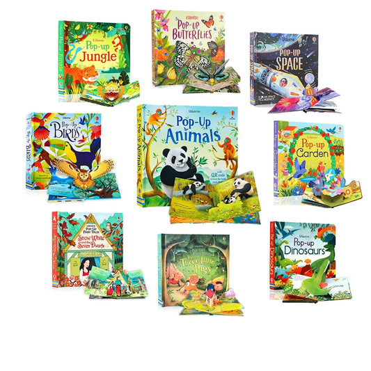 3D pop-up storybook collection for kids ages 3 to 6 with hardcover fairy tale, animal and adventure pop-up books for preschool gifting – Dinosaurs, Nature, Butterflies, Cinderella, Garden, Jungle, Sleeping Beauty, Seasons, Snow White, Three Little Pigs, Animals, Space, Christmas, London