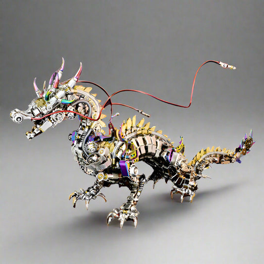 Puzzloria Imperial Dragon Master - 3D Metal Mechanical Dragon DIY Assembly Model Kit