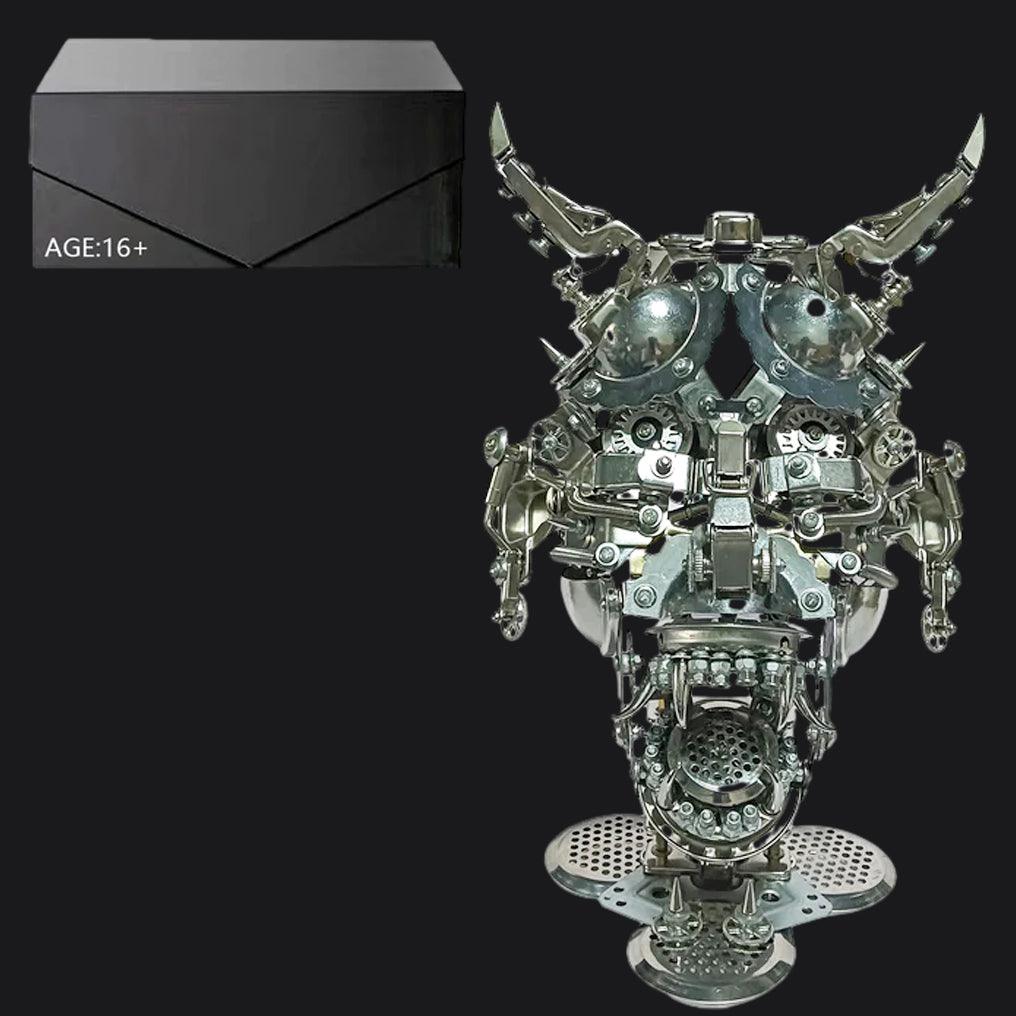Puzzloria™ | DIY 3D Mechanical Punk Hannya Japanese Ghast Mask Metal Puzzles Assembly Model - Puzzloria