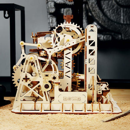 Puzzloria™ | Fortress Marble Cascader - 3D Wooden Puzzle - Puzzloria