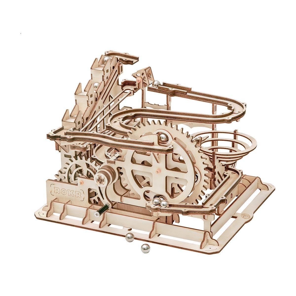 Puzzloria™ | Funnel Parkour - 3D Wooden Puzzle Marbel Run - Puzzloria
