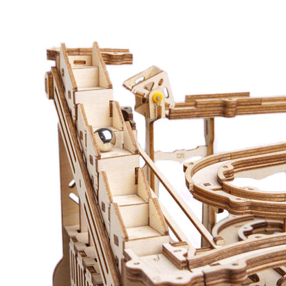Puzzloria™ | Funnel Parkour - 3D Wooden Puzzle Marbel Run - Puzzloria