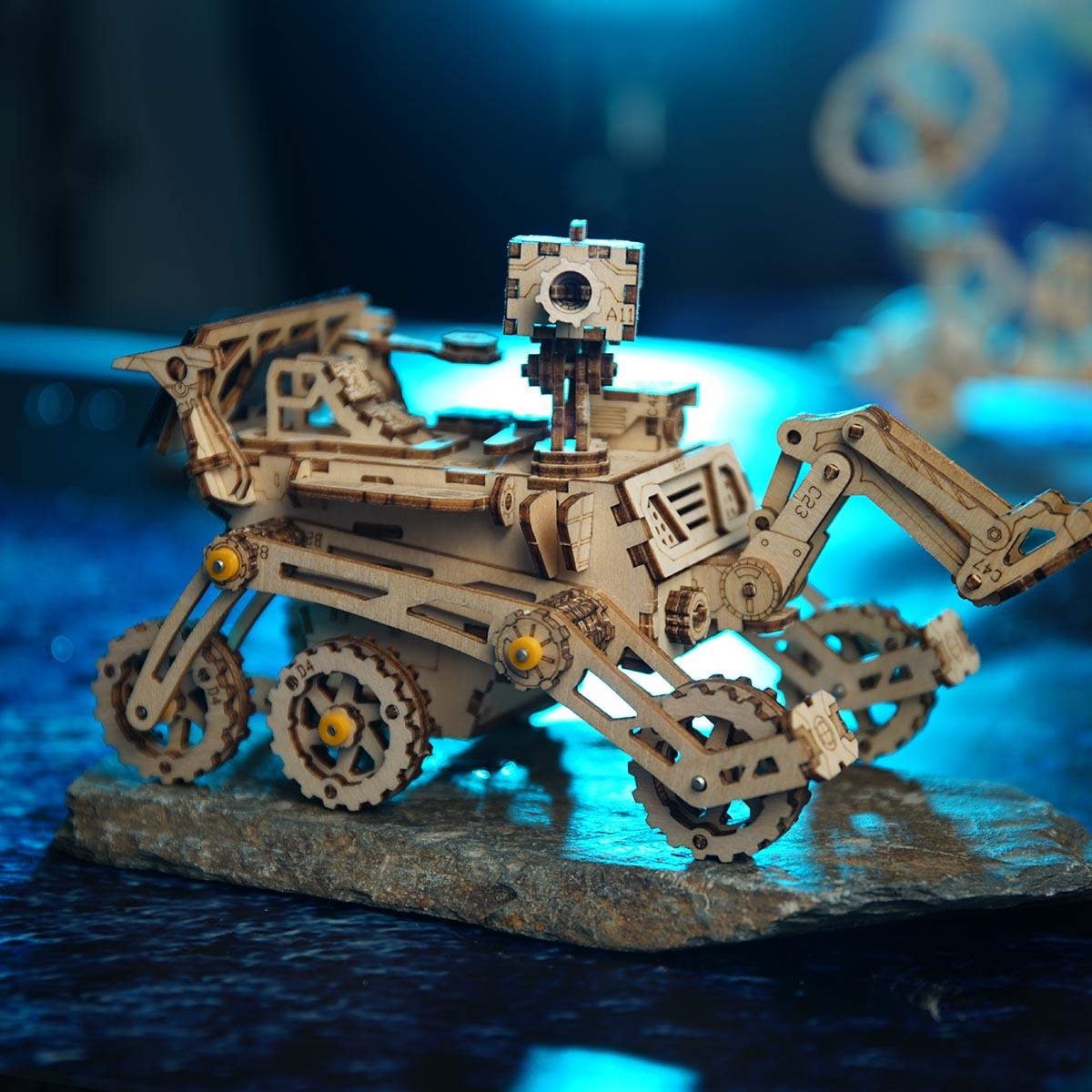 Puzzloria™ | Harbinger Rover - Solar-Powered Mars Exploration Model Kit - Puzzloria