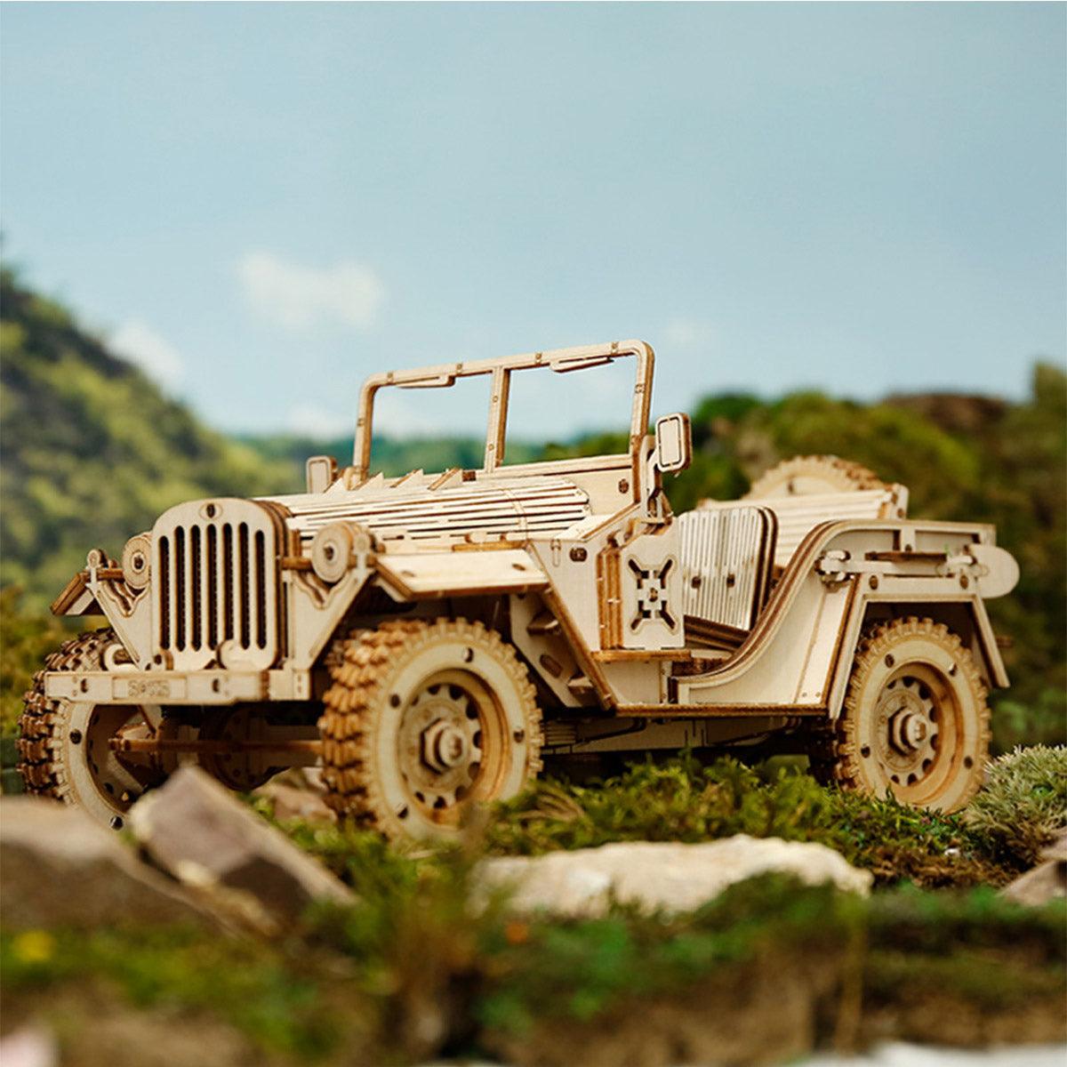Puzzloria™ | Heritage Roadster - Premium Wooden Car Model Kit - Puzzloria