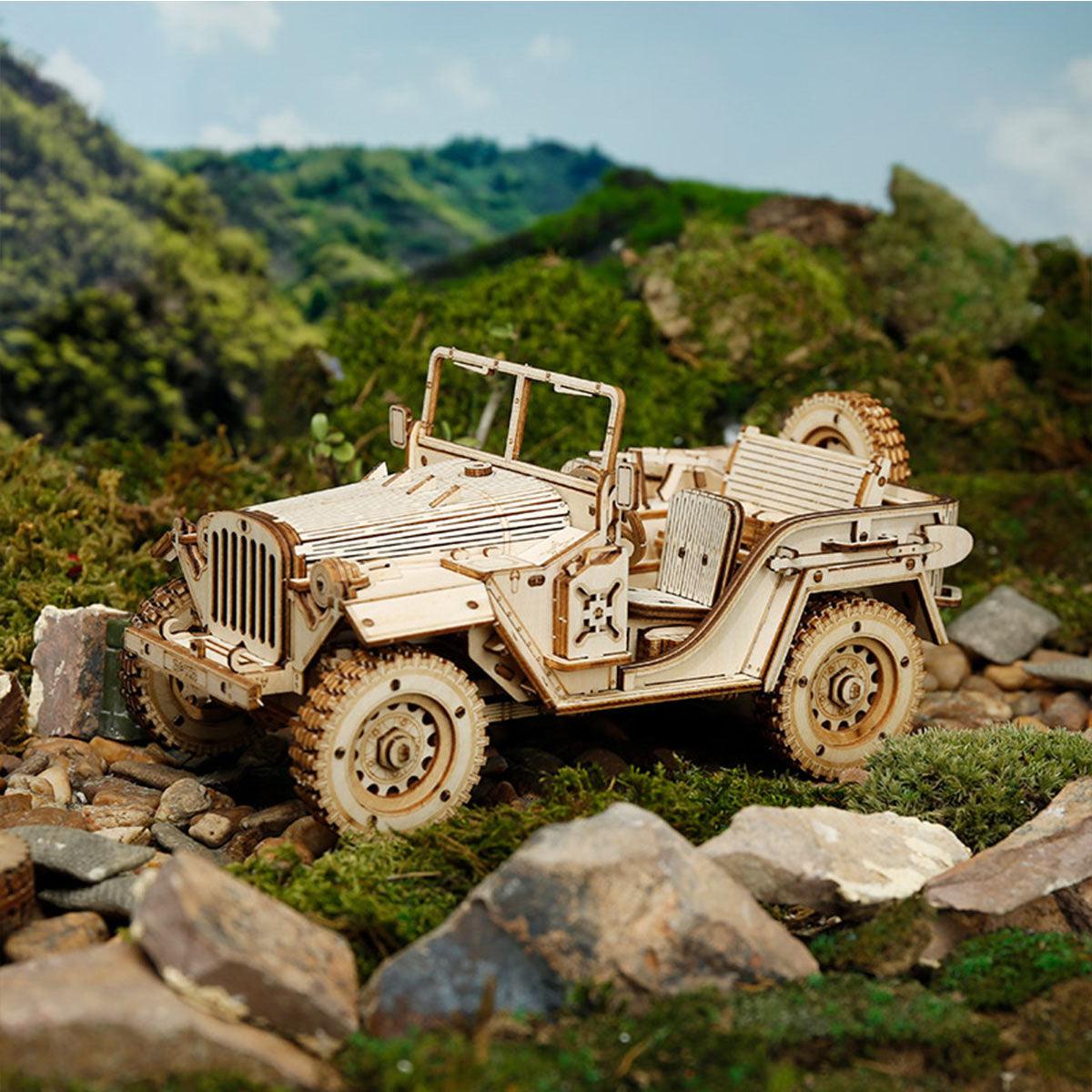 Puzzloria™ | Heritage Roadster - Premium Wooden Car Model Kit - Puzzloria
