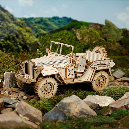 Puzzloria™ | Heritage Roadster - Premium Wooden Car Model Kit - Puzzloria