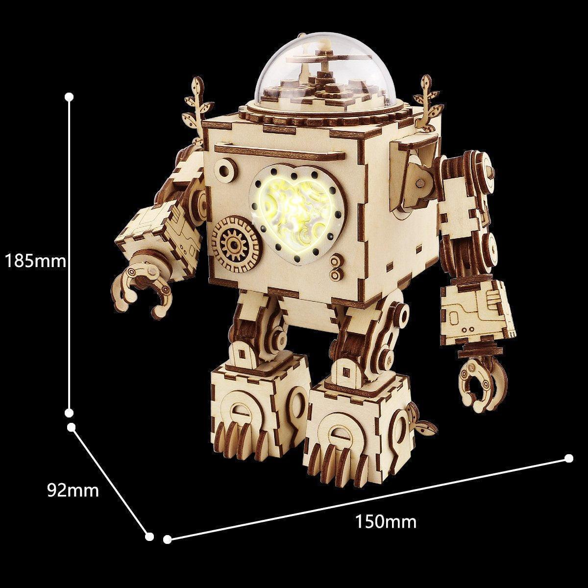 Puzzloria™ | Orpheus Illuminator - Steampunk Music Box with Light - Puzzloria