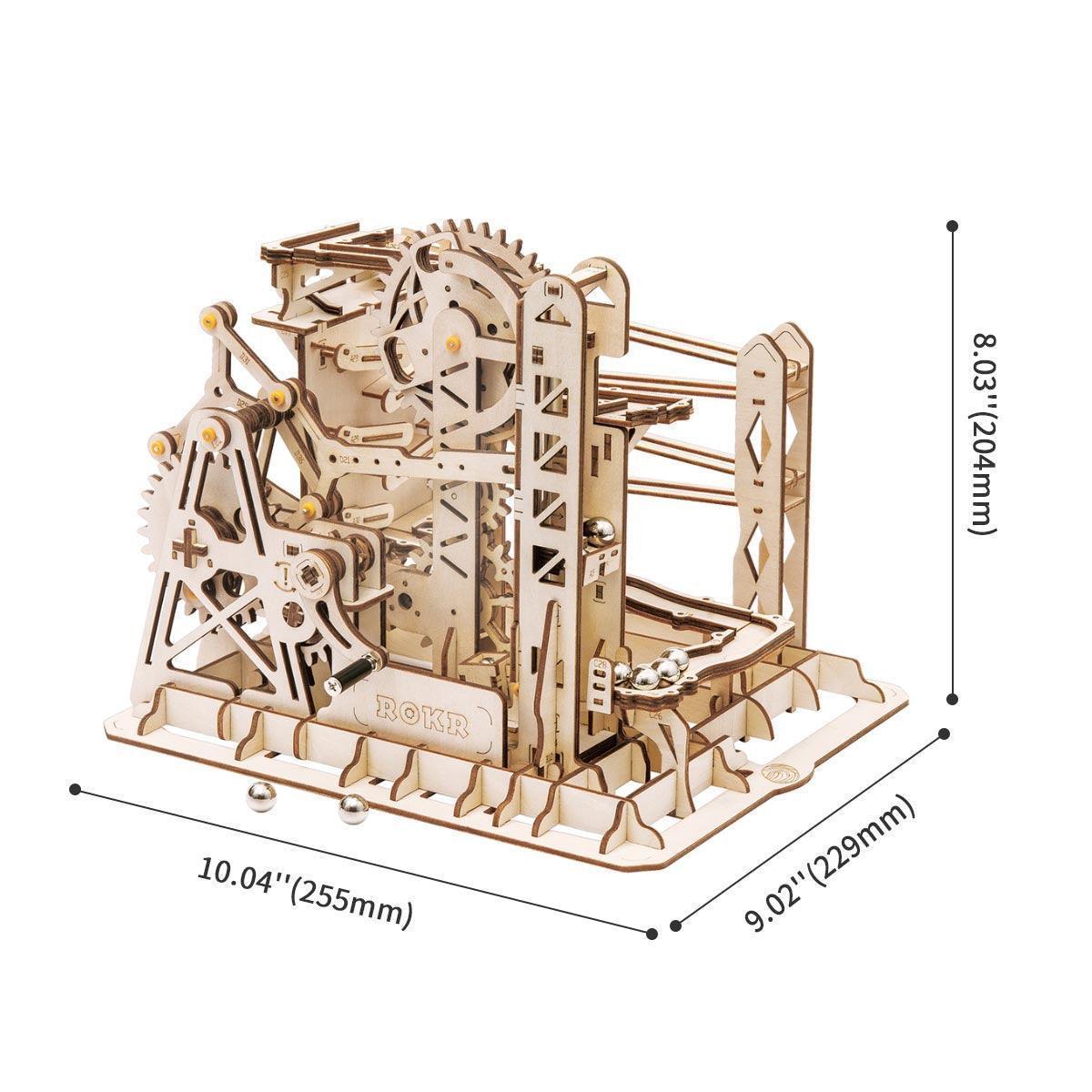 Puzzloria™ | Swingback Explorer - 3D Wooden Puzzle Marbel Run - Puzzloria