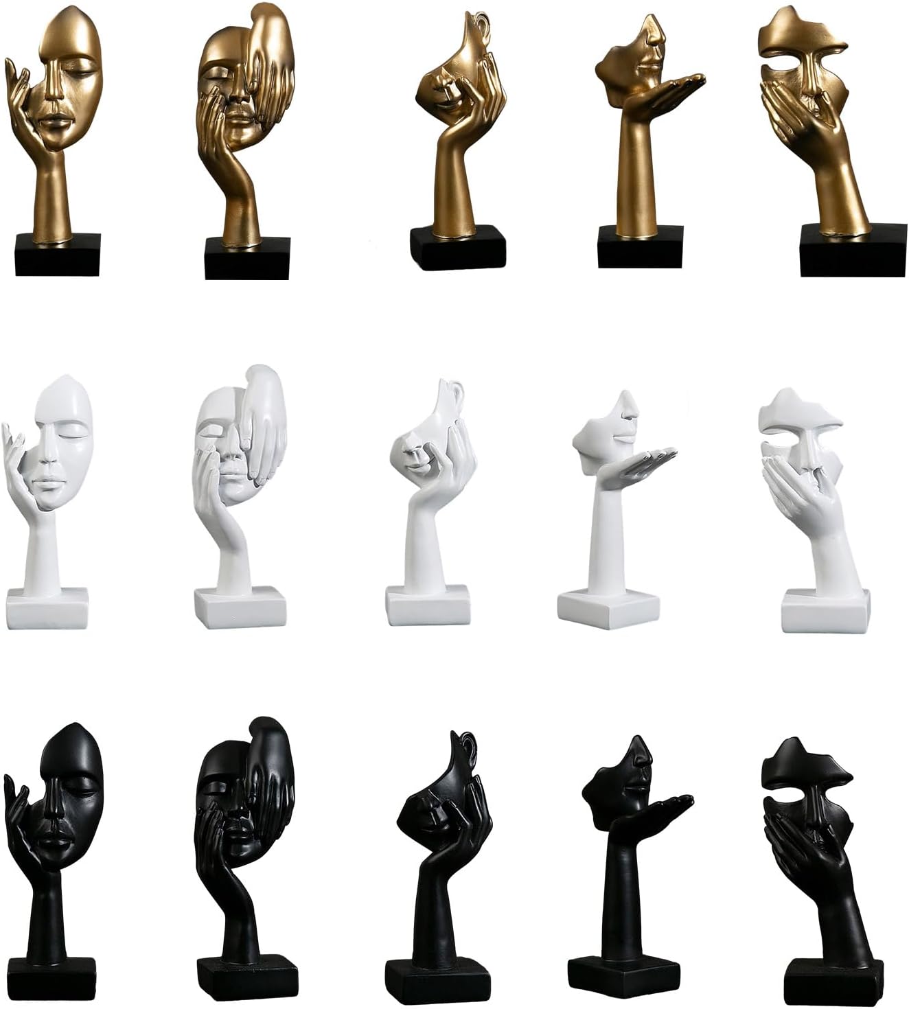 abstract face sculpture resin thinker statue modern minimalist home decor for living room and office desk – STATUE_G_1, STATUE_G_2, STATUE_G_3, STATUE_G_4, STATUE_G_5, STATUE_B_1, STATUE_B_2, STATUE_B_3, STATUE_B_4, STATUE_B_5, STATUE_W_1, STATUE_W_2, STATUE_W_3, STATUE_W_4, STATUE_W_5