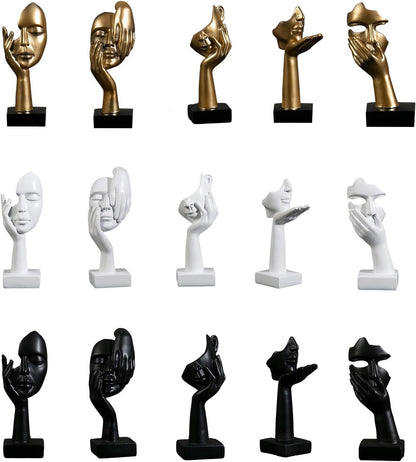 abstract face sculpture resin thinker statue modern minimalist home decor for living room and office desk – STATUE_G_1, STATUE_G_2, STATUE_G_3, STATUE_G_4, STATUE_G_5, STATUE_B_1, STATUE_B_2, STATUE_B_3, STATUE_B_4, STATUE_B_5, STATUE_W_1, STATUE_W_2, STATUE_W_3, STATUE_W_4, STATUE_W_5