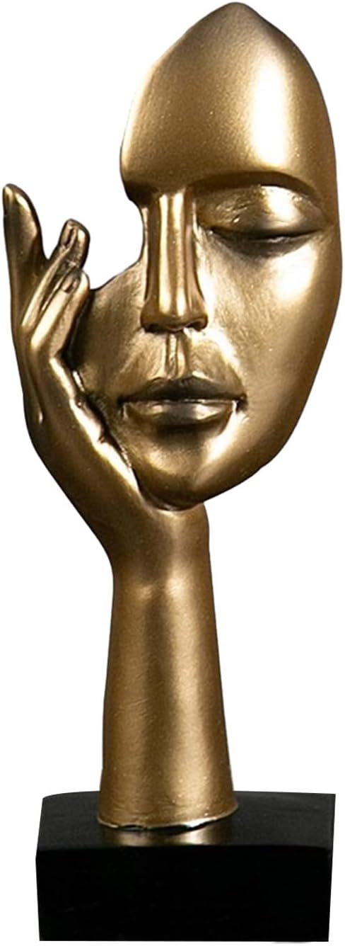 abstract face sculpture resin thinker statue modern minimalist home decor for living room and office desk – STATUE_G_1, STATUE_G_2, STATUE_G_3, STATUE_G_4, STATUE_G_5, STATUE_B_1, STATUE_B_2, STATUE_B_3, STATUE_B_4, STATUE_B_5, STATUE_W_1, STATUE_W_2, STATUE_W_3, STATUE_W_4, STATUE_W_5