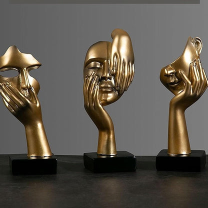 modern face sculpture decor statement art piece for entryway console table eclectic interior styling – STATUE_G_1, STATUE_G_2, STATUE_G_3, STATUE_G_4, STATUE_G_5, STATUE_B_1, STATUE_B_2, STATUE_B_3, STATUE_B_4, STATUE_B_5, STATUE_W_1, STATUE_W_2, STATUE_W_3, STATUE_W_4, STATUE_W_5