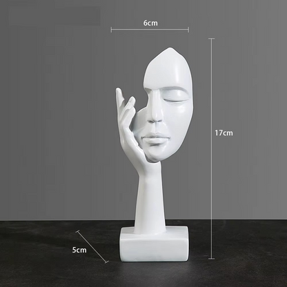 resin face and hand figurine art piece for bookshelf bedroom accent contemporary sculpture display home decor – STATUE_G_1, STATUE_G_2, STATUE_G_3, STATUE_G_4, STATUE_G_5, STATUE_B_1, STATUE_B_2, STATUE_B_3, STATUE_B_4, STATUE_B_5, STATUE_W_1, STATUE_W_2, STATUE_W_3, STATUE_W_4, STATUE_W_5