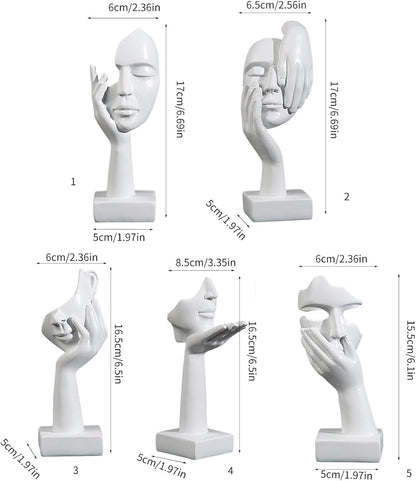 resin face and hand figurine art piece for bookshelf bedroom accent contemporary sculpture display home decor – STATUE_G_1, STATUE_G_2, STATUE_G_3, STATUE_G_4, STATUE_G_5, STATUE_B_1, STATUE_B_2, STATUE_B_3, STATUE_B_4, STATUE_B_5, STATUE_W_1, STATUE_W_2, STATUE_W_3, STATUE_W_4, STATUE_W_5