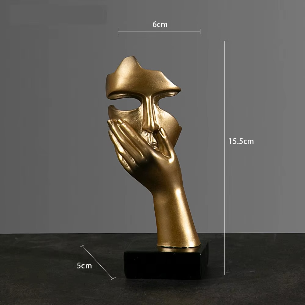 resin face and hand figurine art piece for bookshelf bedroom accent contemporary sculpture display home decor – STATUE_G_1, STATUE_G_2, STATUE_G_3, STATUE_G_4, STATUE_G_5, STATUE_B_1, STATUE_B_2, STATUE_B_3, STATUE_B_4, STATUE_B_5, STATUE_W_1, STATUE_W_2, STATUE_W_3, STATUE_W_4, STATUE_W_5