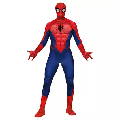 adult spiderman suit for men, full body superhero costume for halloween parties, comic con cosplay and gifts for spider-man fans