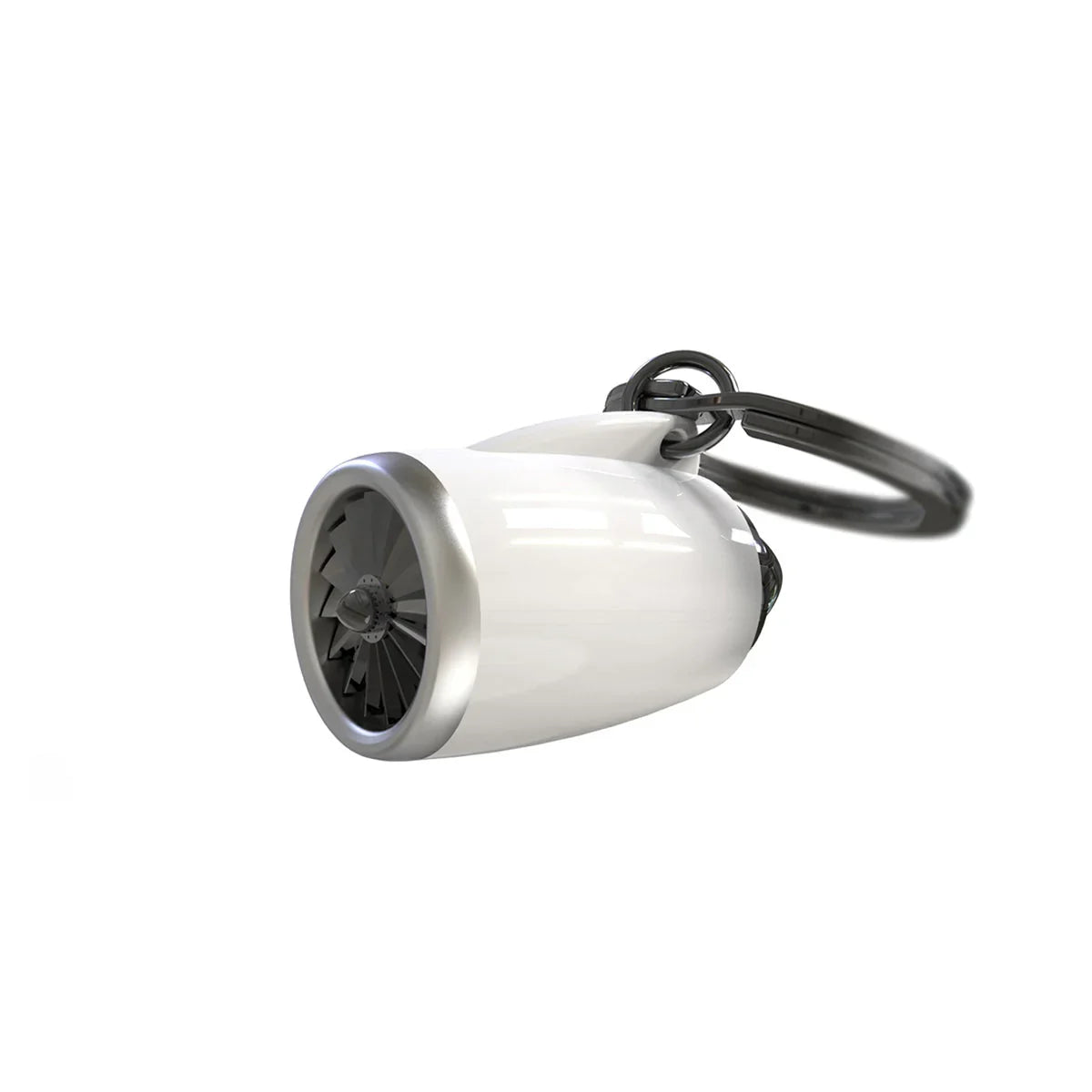 Aircraft Turbofan Jet Engine Keychain with Spinning Fan Blades Pilot ...