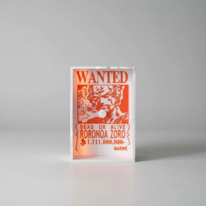 one piece zoro red wanted poster anime wall lamp LED night light manga fan room decor birthday christmas gift 3256808492540116-ZBR 3256808492540116-ZBB 3256808492540116-LR 3256808492540116-LB 3256808492540116-ZRR 3256808492540116-ZRB 3256808492540116-DR 3256808492540116-DB