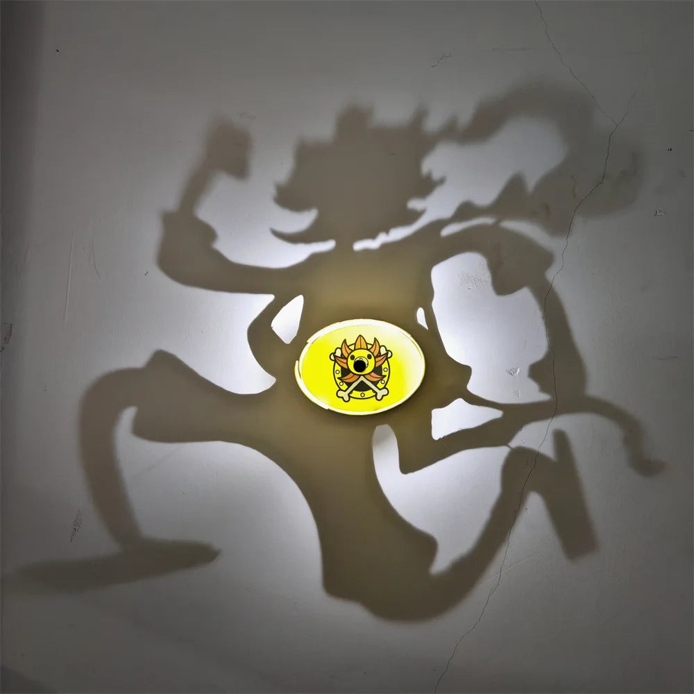 Anime Shadow Wall Zoro Lamp LED Light Projector Room Decor Silhouette ...