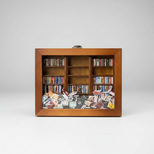 original anxiety bookshelf featured product shot for stress relief desk decor blog and mini library editorial use